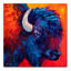 «Bison Head II» par Marion Rose - impression sur toile tendue-21936203