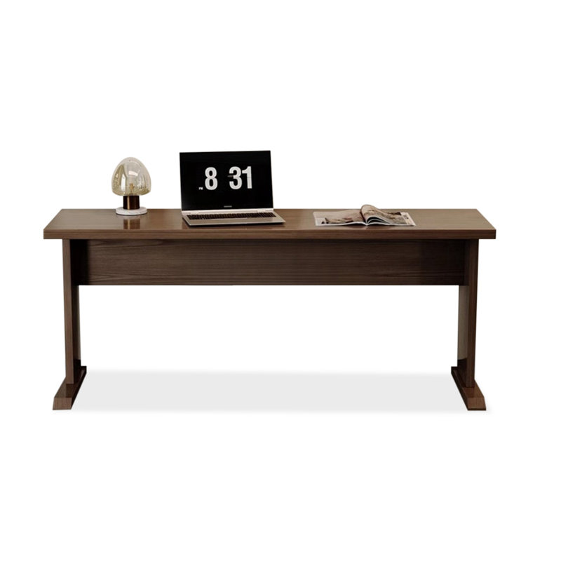 Bureaux rectangulaires en bois massif brun, H 29,53 po x l 62,99 po x P 17,72 po