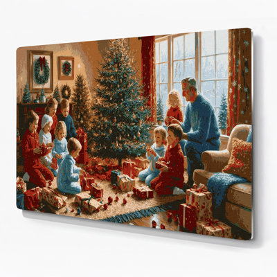 «Christmas Christmas Morning», art mural en métal brun