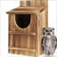 Boîte de nidification en bois Owl Haven