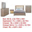 Ensemble de chambre à coucher 5 pièces Keno-114566233