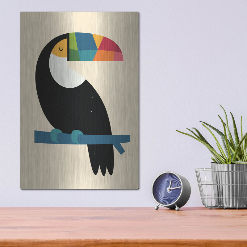 «Rainbow Toucan» par Andy Westface, H 16 po x l 12 po