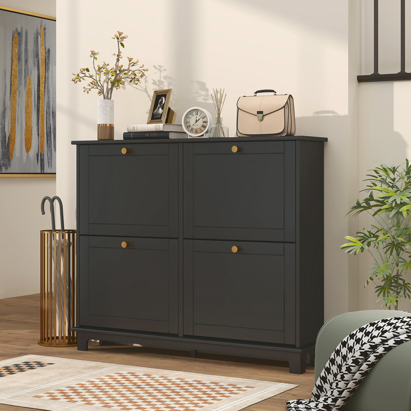 16 Pair Shoe Storage Cabinet