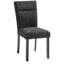 Chaise de salle à manger extra noire 2pk