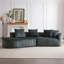 Canapé modulaire surdimensionné en chenille Modern-114734572-138411598