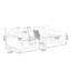 Coussin modulaire 100% polyester crème-468550280-468550287