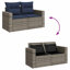62cm Wide Patio Sofa with Cushions