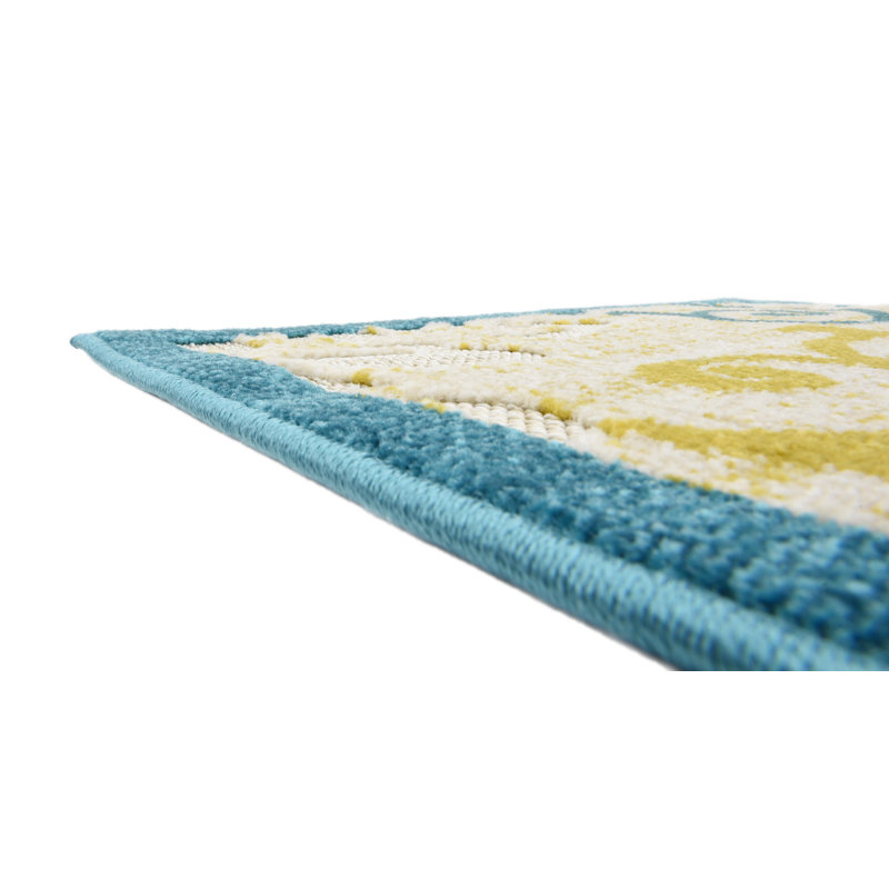 Fidela Abstract Indoor / Outdoor Rug, Rectangle 7'1" x 10'