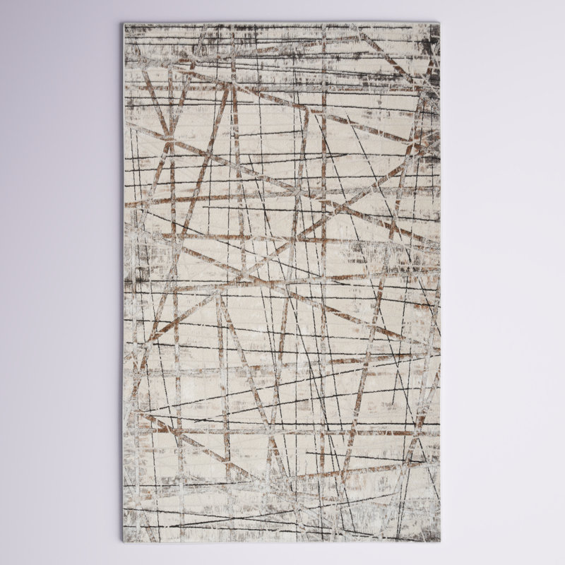 Prindle Abstract Indoor Rug, Rectangle 3'11" x 5'11"