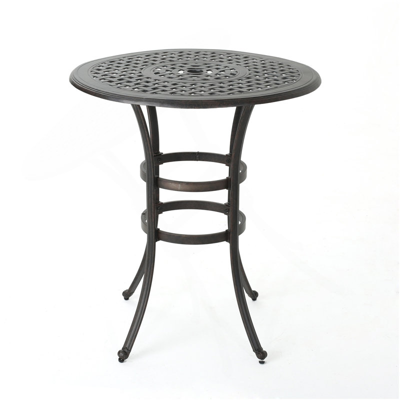 Table de bar en fonte d'aluminium