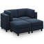 Canapé modulaire avec deux repose-pieds-716825218