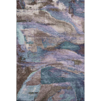 Premium Machine Washable Mayfield AMF2040 Abstract Rug
