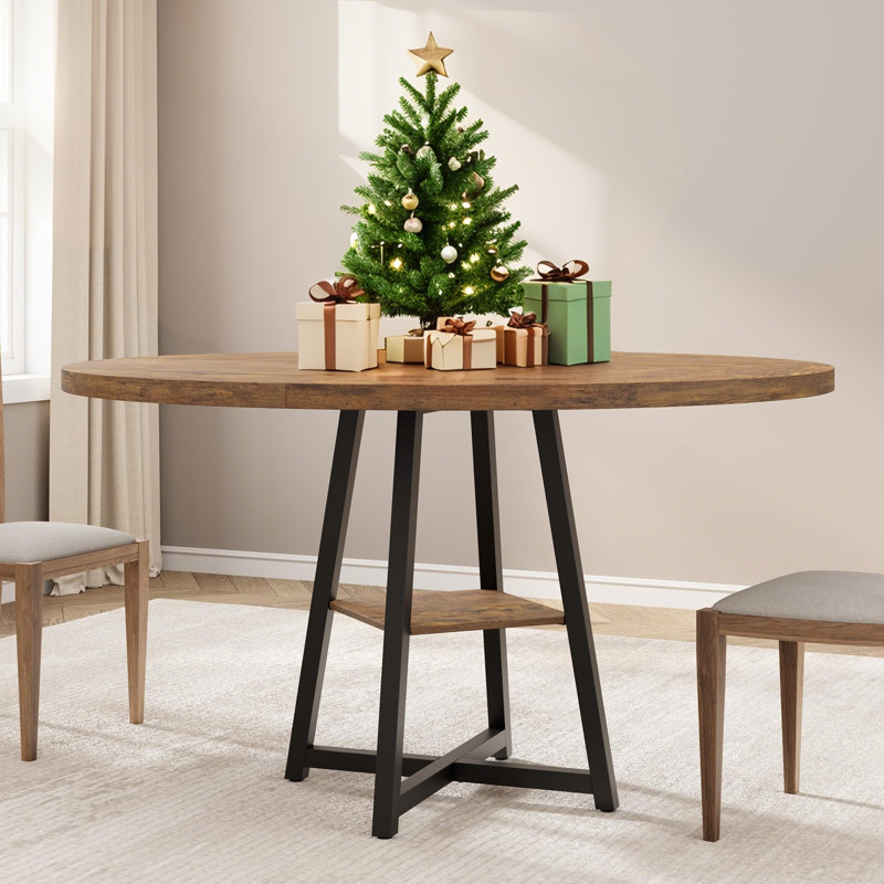 119.9 cm Rectangular Dining Table, Brown