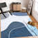 Hubey Washable Floral Indoor Rug