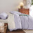Bedsure 100% Washed Cotton Duvet Cover Queen Set - Minimalist Cotton Beding Set For All Season（set of 3）-106246591-125402784