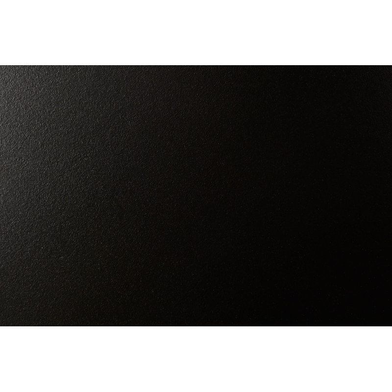 Outdoor Powdercoated Wood Table Top, Black Leather, 1.125" H x 24" L x 24" W