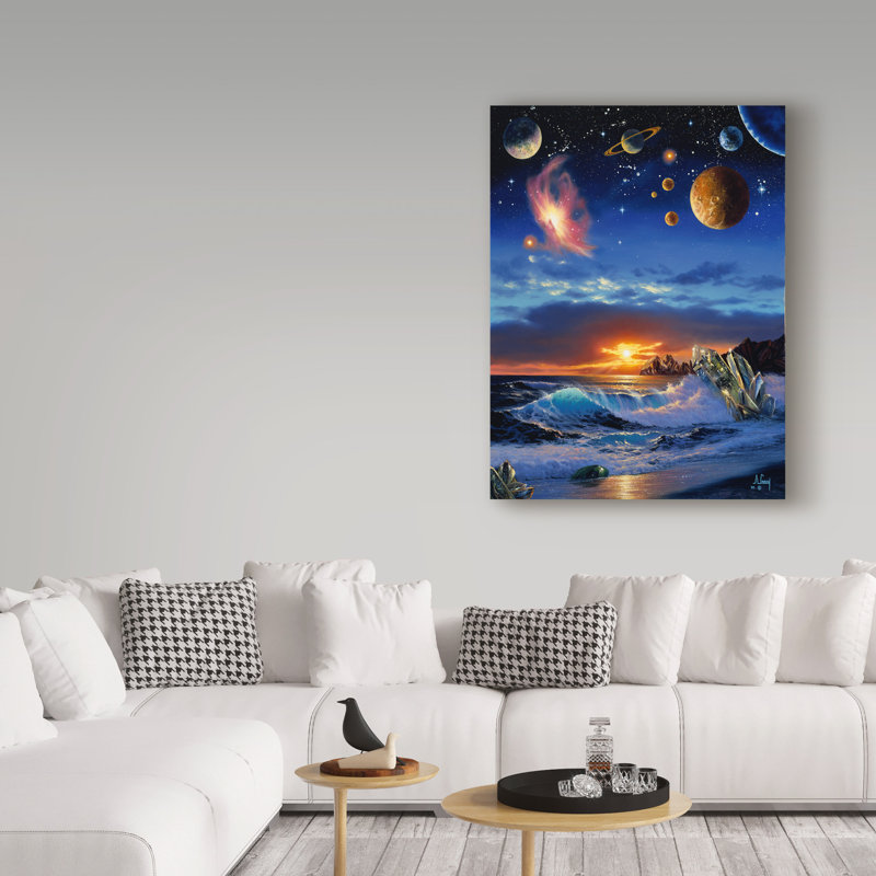 «Planets in the Sky» de Fikes, impression sur toile tendue, H 24 po x l 18 po