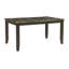 Ensemble de salle à manger simple et classique brun 7 pièces Table de salle à manger en faux marbre 6 chaises d'appoint en cuirette Mobilier de salle à manger-424216203
