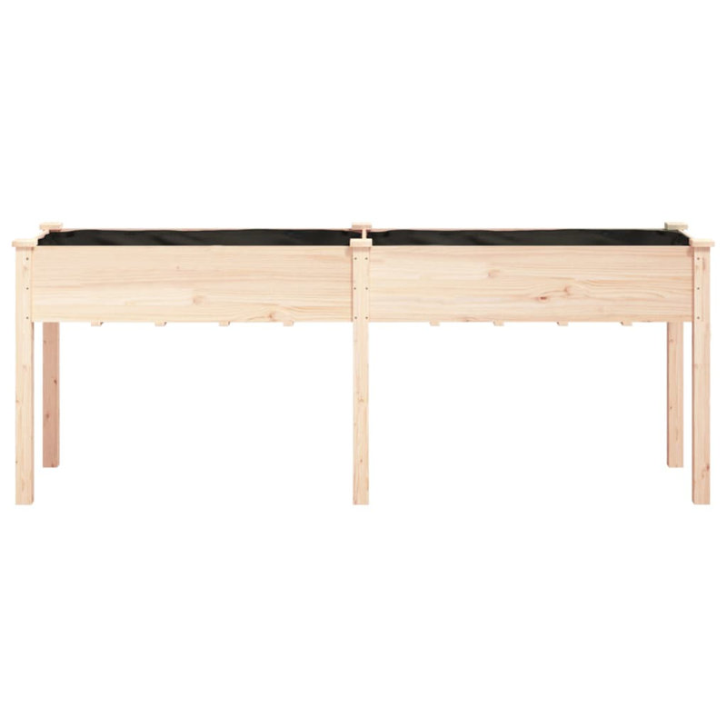 Otterson Wood Planter Box, Natural, 29.92" H x 79.92" W x 20.87" D