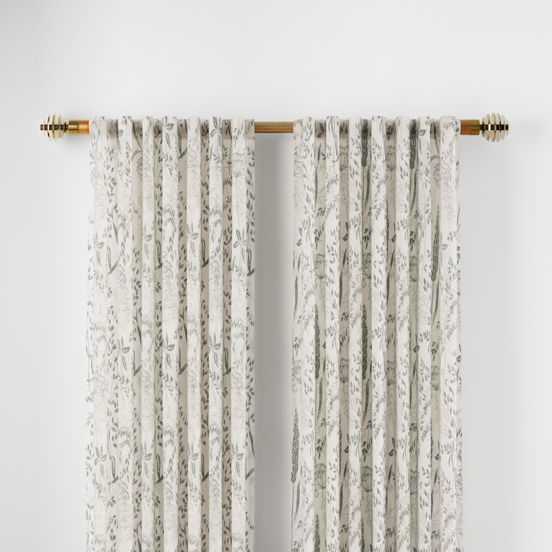 Metal Sliced Stainless Steel Adjustable 2cm Single Curtain Pole, Antique Brass, 1.6 - 3m