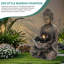 Grande fontaine bouddha 29 po avec lumières à DEL, fontaine autoportante zen intérieure et extérieure résistante aux intempéries-1584131466