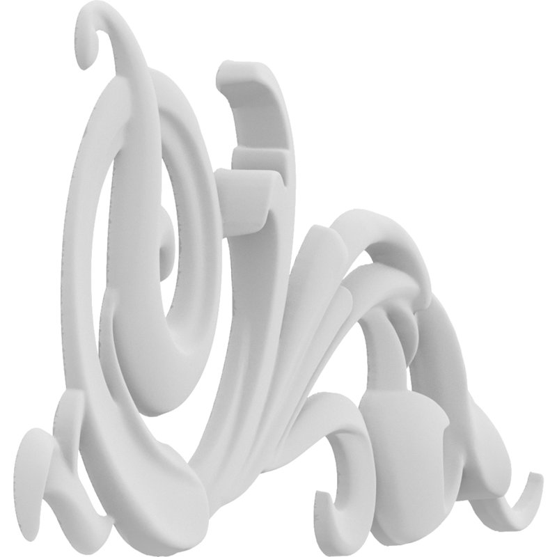 Applique Kirby Rosette, H 6 po x l 8 po x P 0,63 po, Droite