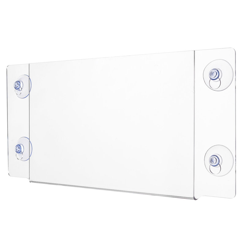 Porte-enseigne acrylique de fenêtre, H 5,5 po x l 8,5 po x P 0,12 po