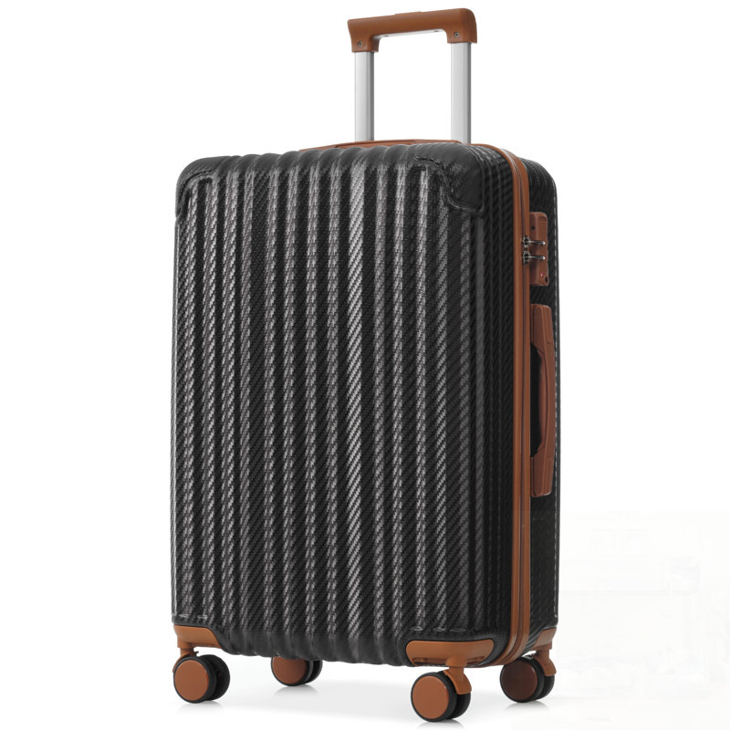 Ensemble 6 pièces de bagage avec coque en plastique ABS durable, roulettes, verrou TSA et crochets latéraux pour un transport facile