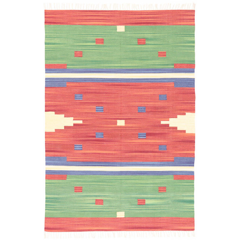 Southwestern Cotton Hand Woven Area Rug, Rectangle 200 x 290cm