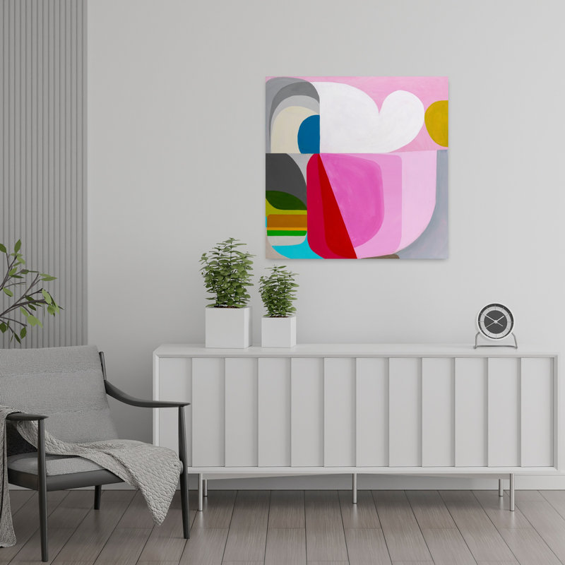 Seuil abstrait, art contemporain, H 24 po x l 24 po