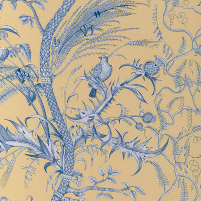 La Menagerie Bird and Thistle II 100% Cotton Fabric