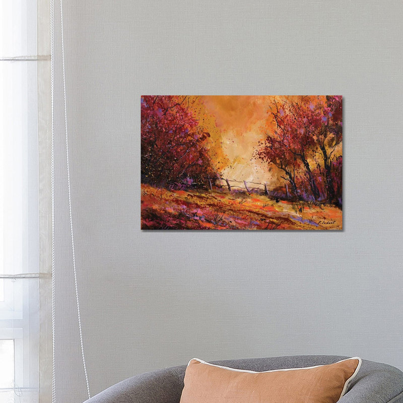 Autumn Light by Pol Ledent - Wrapped Canvas Painting, 66.04 cm H x 45.72 cm W x 3.175 cm D