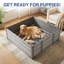  Ensemble de boîte de mise au point pour animaux de compagnie avec plancher intégré et coussin de pot réutilisable-139929479