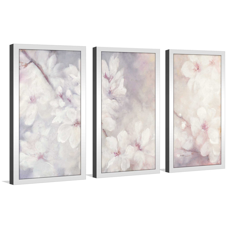 «Cherry Blossoms», reproduction d'art acrylique à multiples images, L 40,5 po x H 25,5 po x P 1 po
