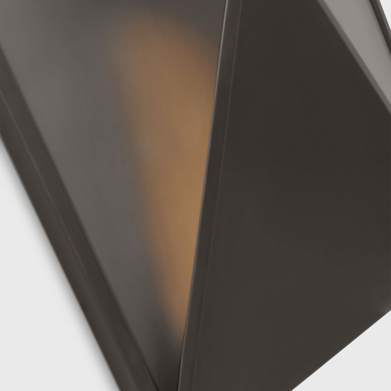 Punto LED Outdoor Wall Lantern, Bronze, 22.2" H x 4.7" W x 10" D