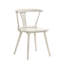 Chaise de salle à manger rustique en bois massif 2 pièces de style rétro, de couleur blanche et facile à assembler pour les pièces-824277745