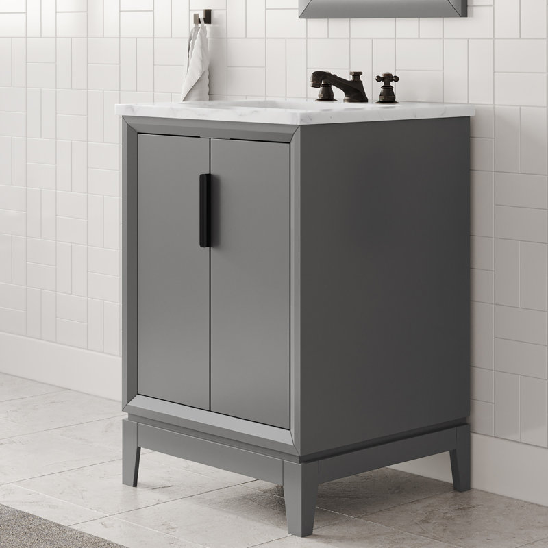 24" Single Bathroom Vanity Set, Cashmere Gray