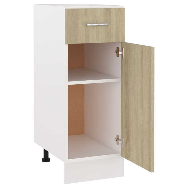 Louiza Drawer Bottom Cabinet Lyon 30x46x81.5 cm Engineered Wood, Sonoma Oak