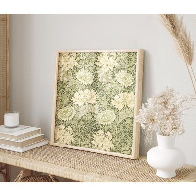 «Botanical William Morris Pattern III Cottage», reproduction d'art non encadrée