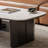 Rectangular rock plate solid wood coffee table