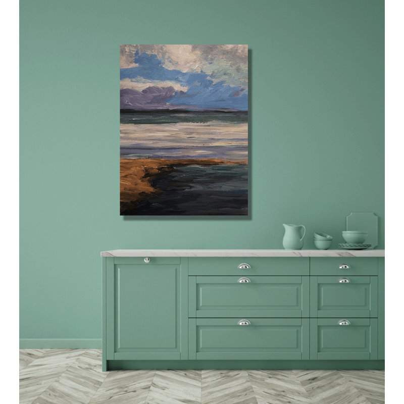 Celadon II by John Beard, 48" H x 36" W x 1.5" D, Wrapped Canvas