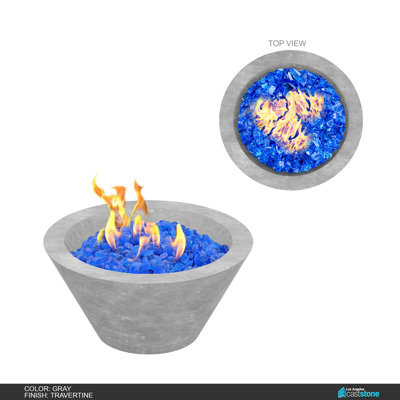 Round Concrete Natural Gas Smokeless Fire Pit
