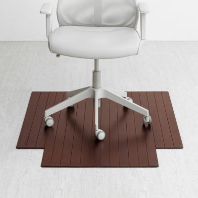 Standard 5mm Thick Bamboo Chair Mat – Non-Slip, Rectangular, Ideal for Hard Flooring