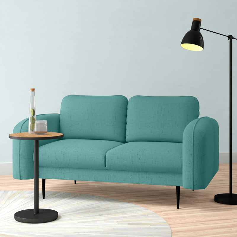 Natalie 2 Seater Loveseat, Ontario Turquoise