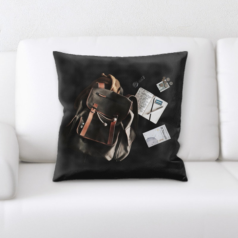 Microsuede Throw Pillow