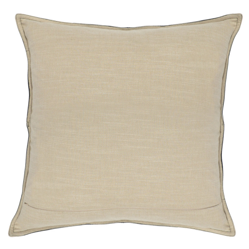Cheyenne Square Pillow Cover & Insert, Square 22", Brown
