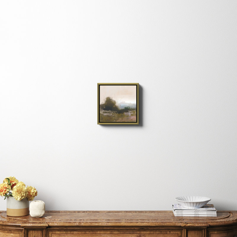 «Spring Farm» par Dan Hobday Art, Non, H 12 po x l 12 po x P 2 po, Toile avec cadre doré