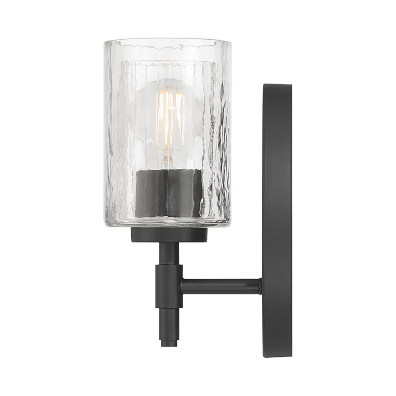 Applique murale 1 lumière 9,75 po Solventa, Noir