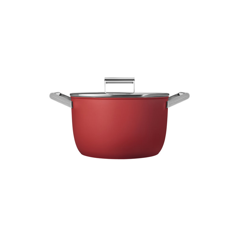 Casserole avec couvercle, Rouge, 8,1365 pte