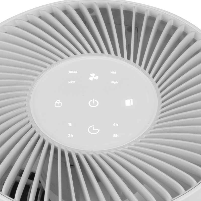 White Tabletop HEPA Air Purifier with Odor Absorbing Filter